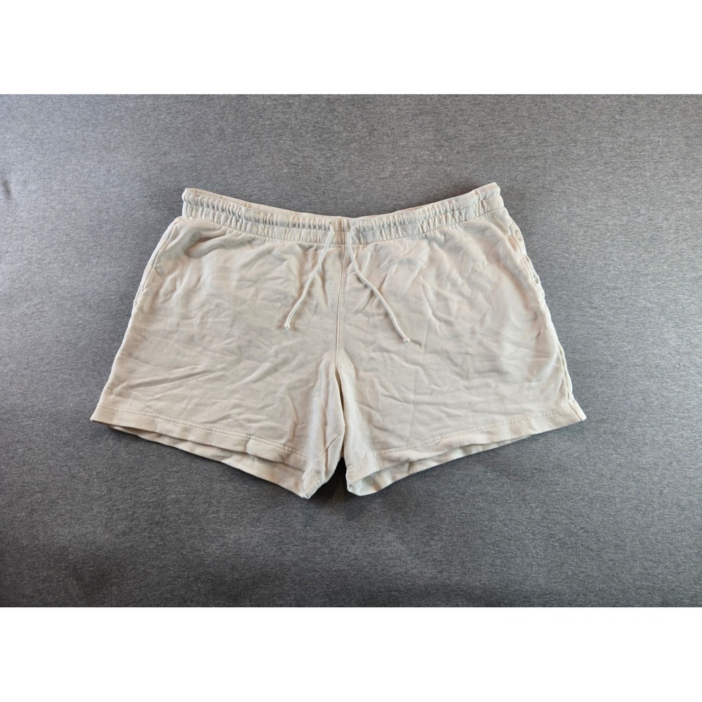 Vince Shorts Men's 3XL Cream French Terry Garment Dyed 6" inseam‎ Preppy Stretch